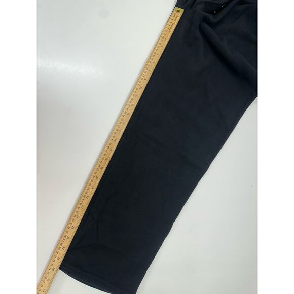 Damart Womens Trouser Pants Plus Size 18/20 Black Micro Fleece NWTs - Picture 10 of 13